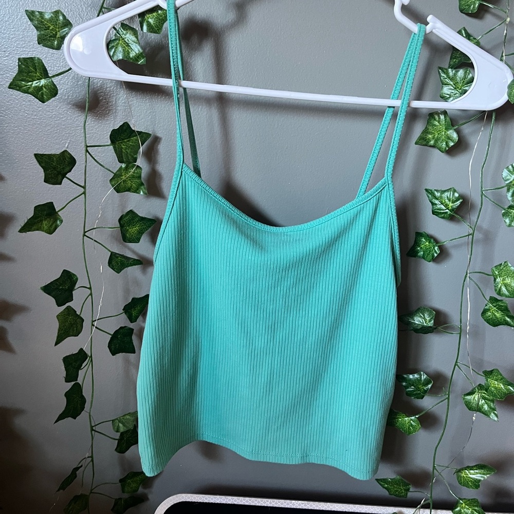 American Eagle teal top